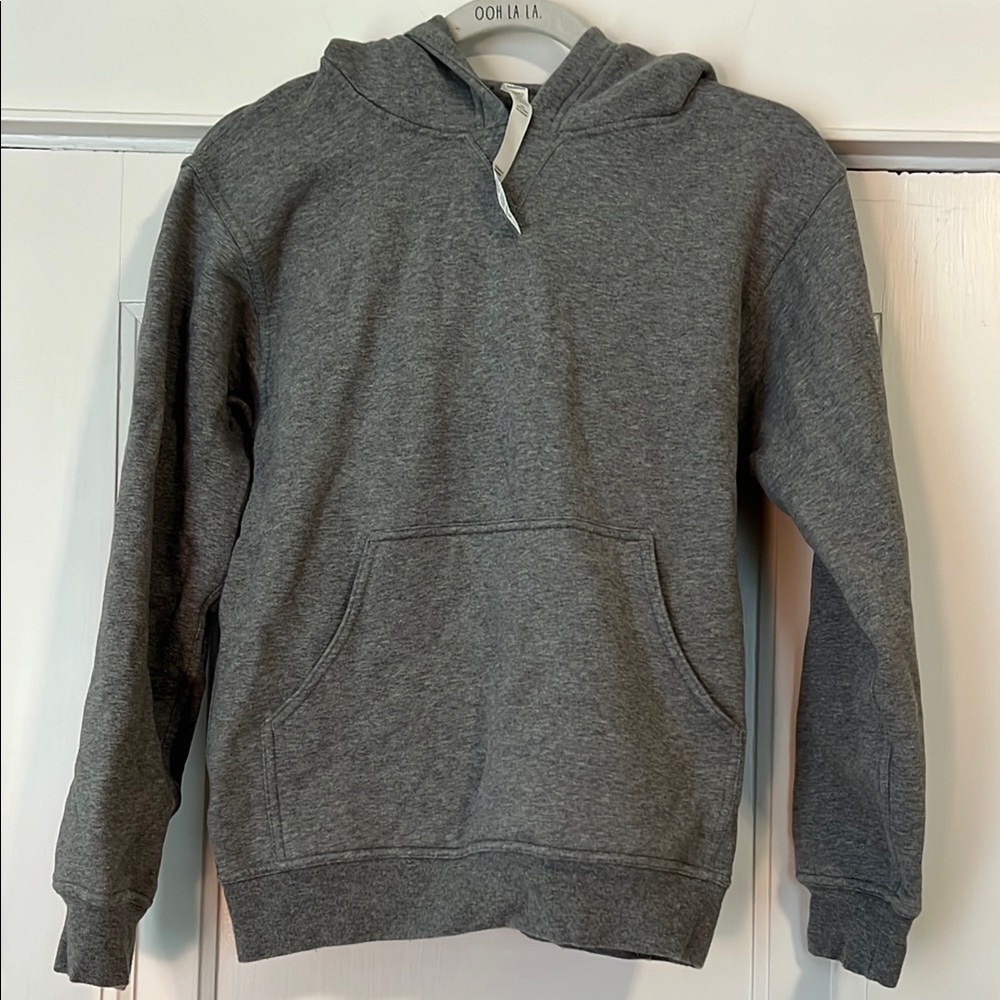 Lululemon Plush Gray Hoodie with Front Pocket, size 2